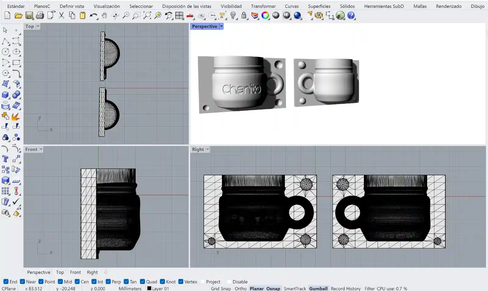 Desarrollo de matrices y moldes